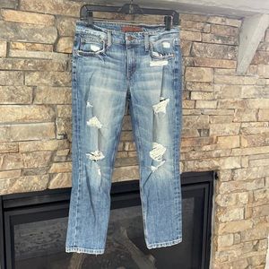 Joe’s Slim Cropped Boyfriend Jean Size 25